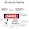 Signmission High Voltage 480 Volts Danger Sign, Plastic, 24in W x 18in L, 2PK OS-2PACK-DS-P-1824-L-2200 - alternate 7